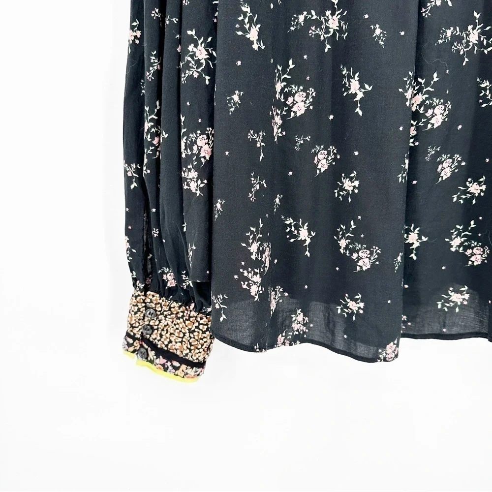 Free People Paloma Printed Blouse Size Medium
